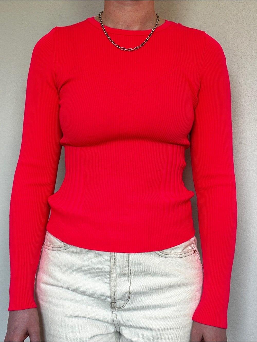 Hot pink Bershka sweater